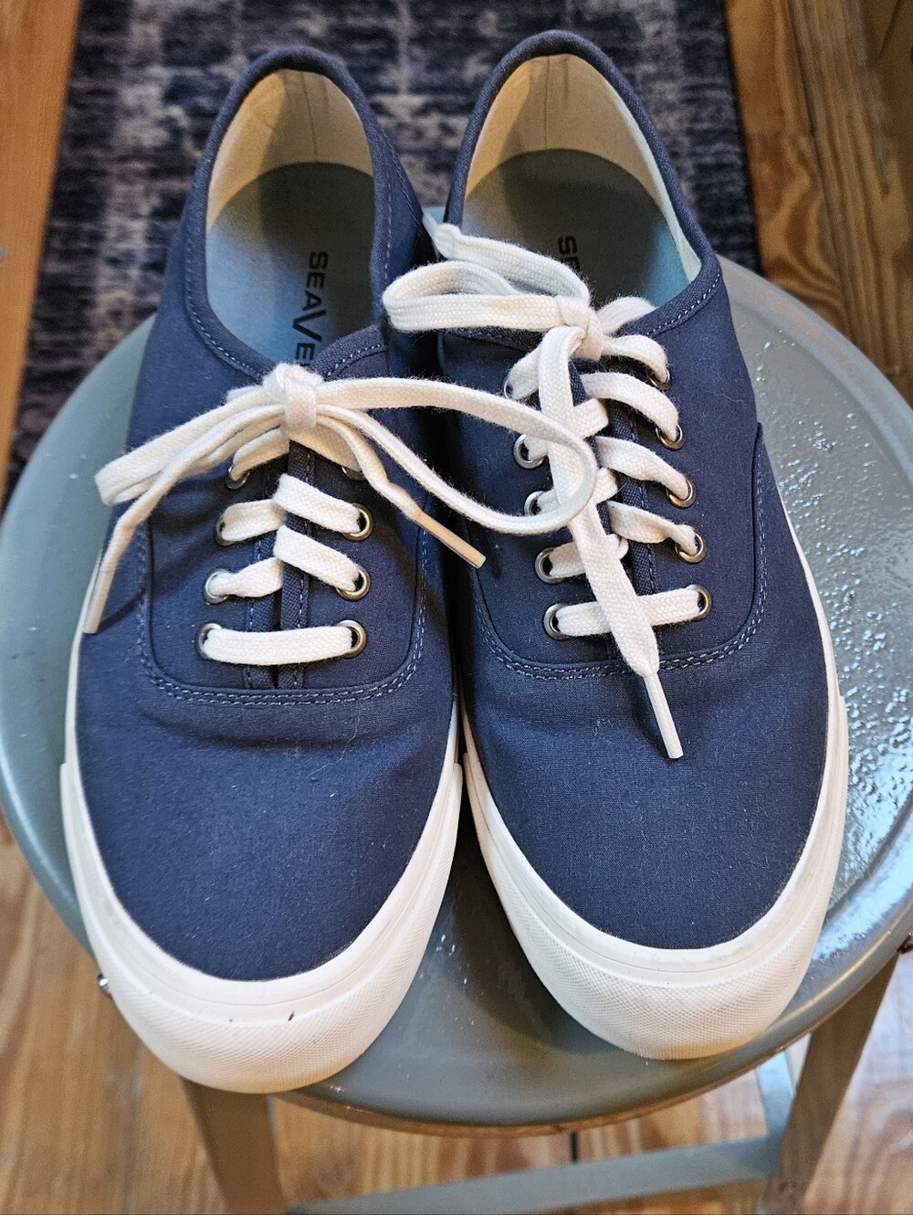 SeaVees Navy Canvas Sneakers 8.5